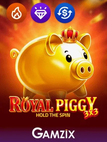 3x3 Royal Piggy Hold the Spin slot by Gamzix — Betwest